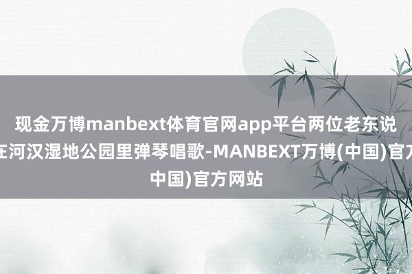 现金万博manbext体育官网app平台两位老东说念主在河汉湿地公园里弹琴唱歌-MANBEXT万博(中国)官方网站