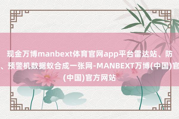 现金万博manbext体育官网app平台雷达站、防空导弹、预警机数据蚁合成一张网-MANBEXT万博(中国)官方网站