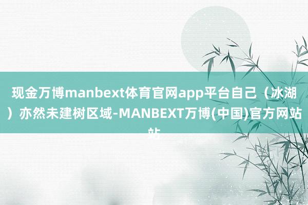 现金万博manbext体育官网app平台自己（冰湖）亦然未建树区域-MANBEXT万博(中国)官方网站